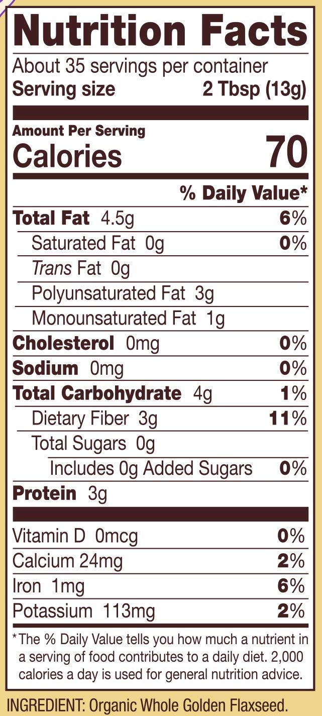 Bob'S Red Mill Golden Flaxseed Meal, 16.0 Ounce (Pack Of 2)