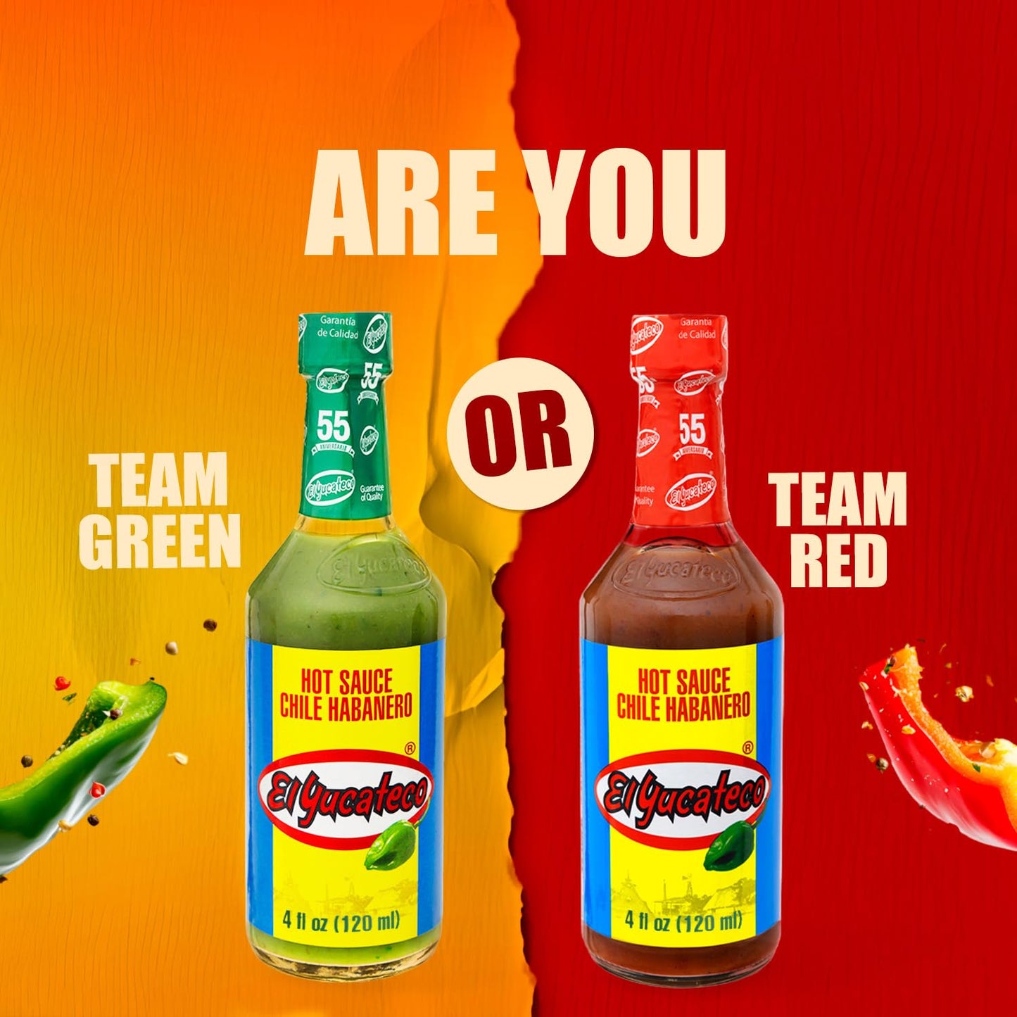EL YUCATECO Hot Sauce, Aauthentic Mexican Hot Sauce Flavor, Bold Taste with Real Habanero Salsa, Fiery kick in every drop, Spicy