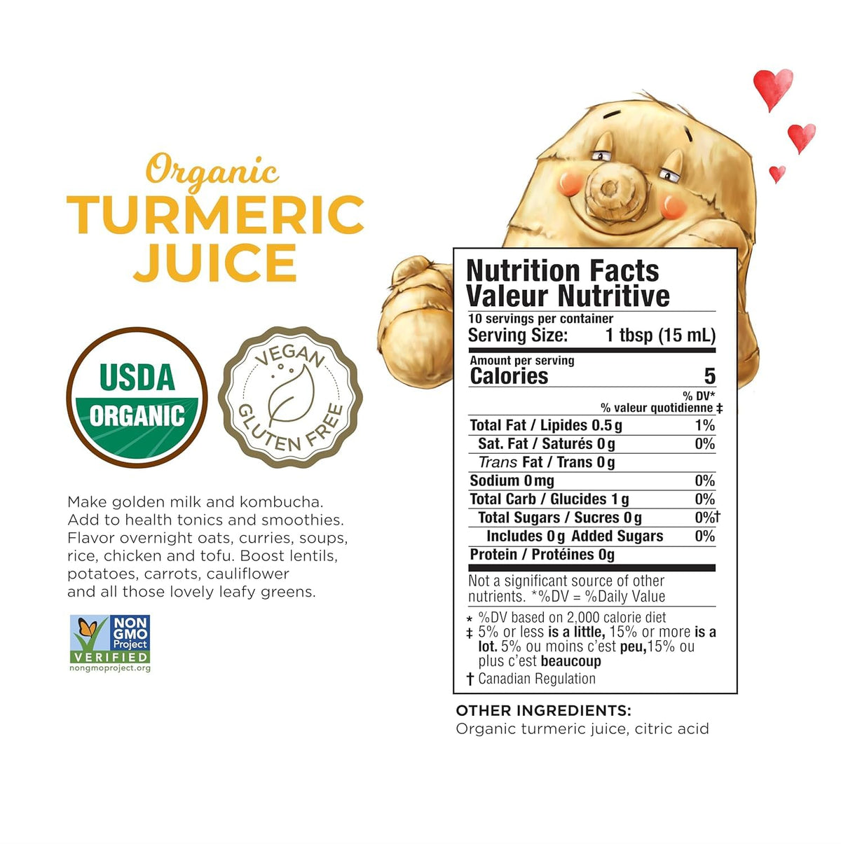 The Ginger People Organic Turmeric Juice, 5 Fl Oz (Pack Of 1)