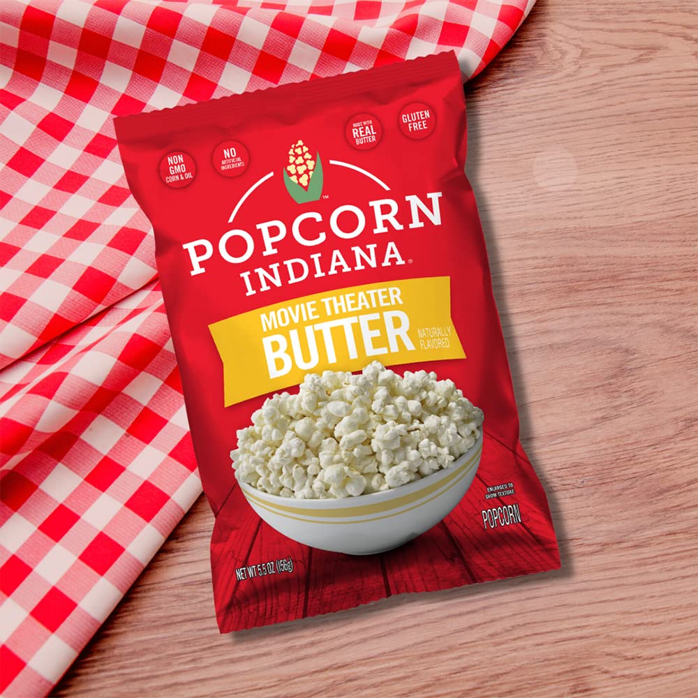 Popcorn Indiana Movie Theater Butter - Family Pack - 4.75 Oz (Pack of 12)