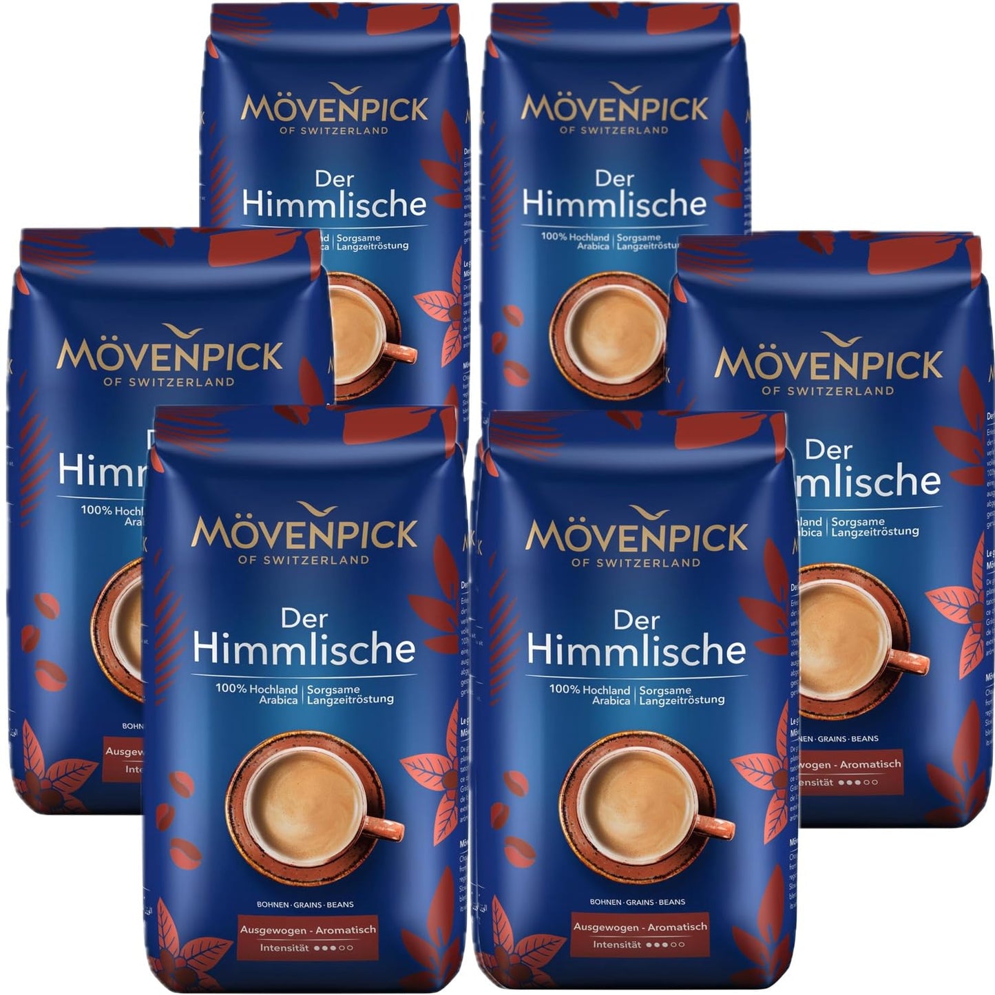Movenpick Coffee Beans, Pack Of 6 X 500G