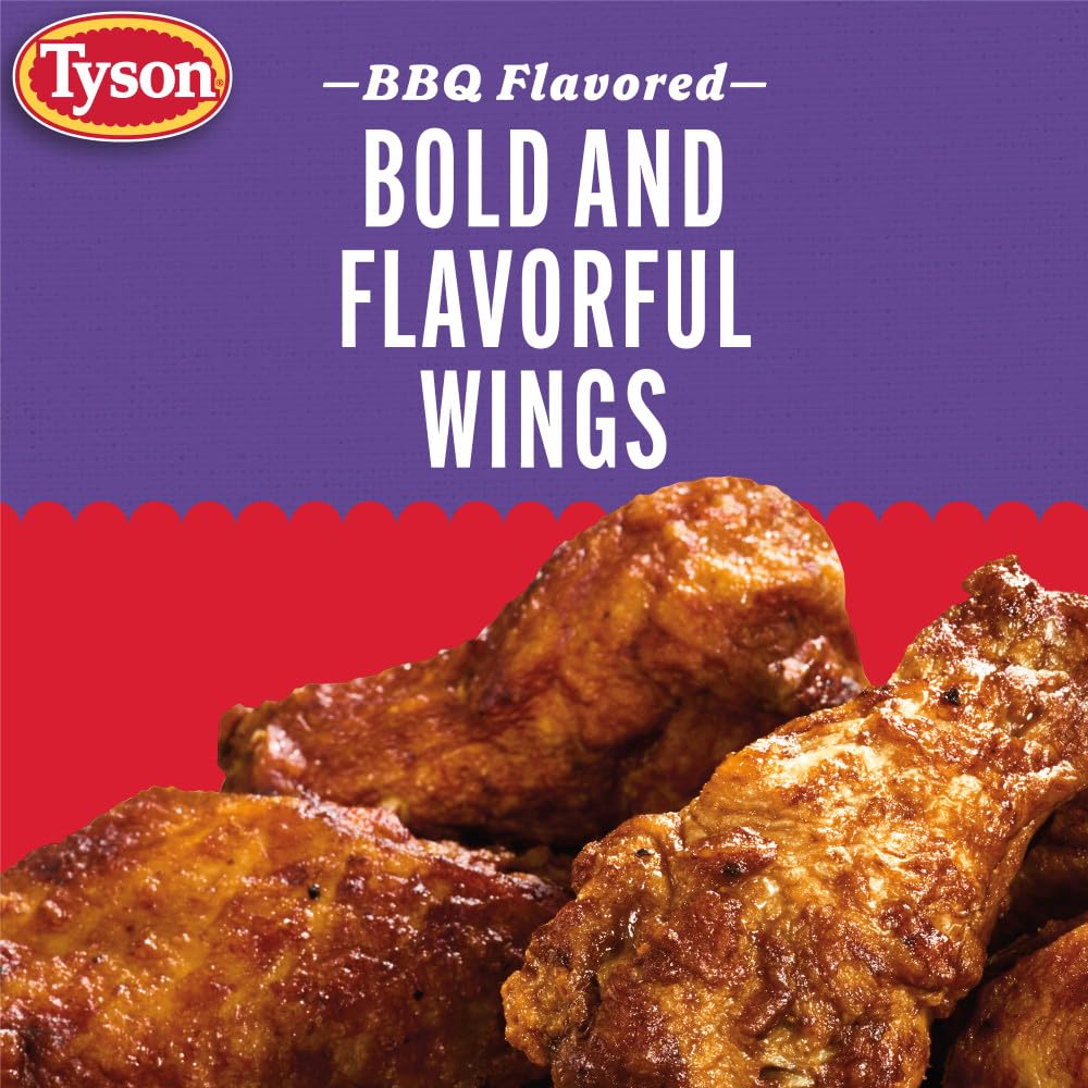 Tyson Anytizers BBQ Bone In Chicken Wings, 22 oz (Frozen)