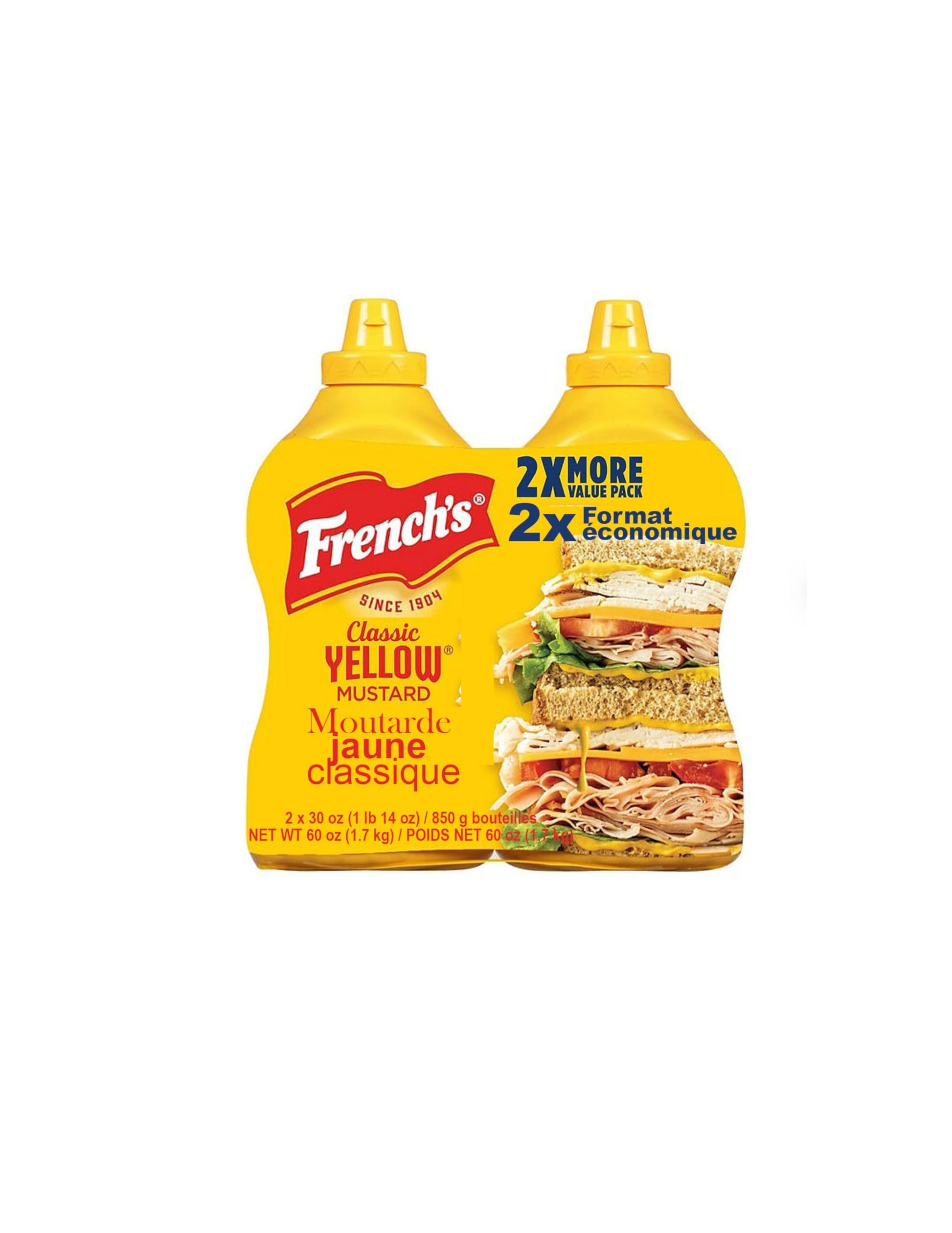 Frenchs Classic Yellow Mustard - 2/30 Ounce