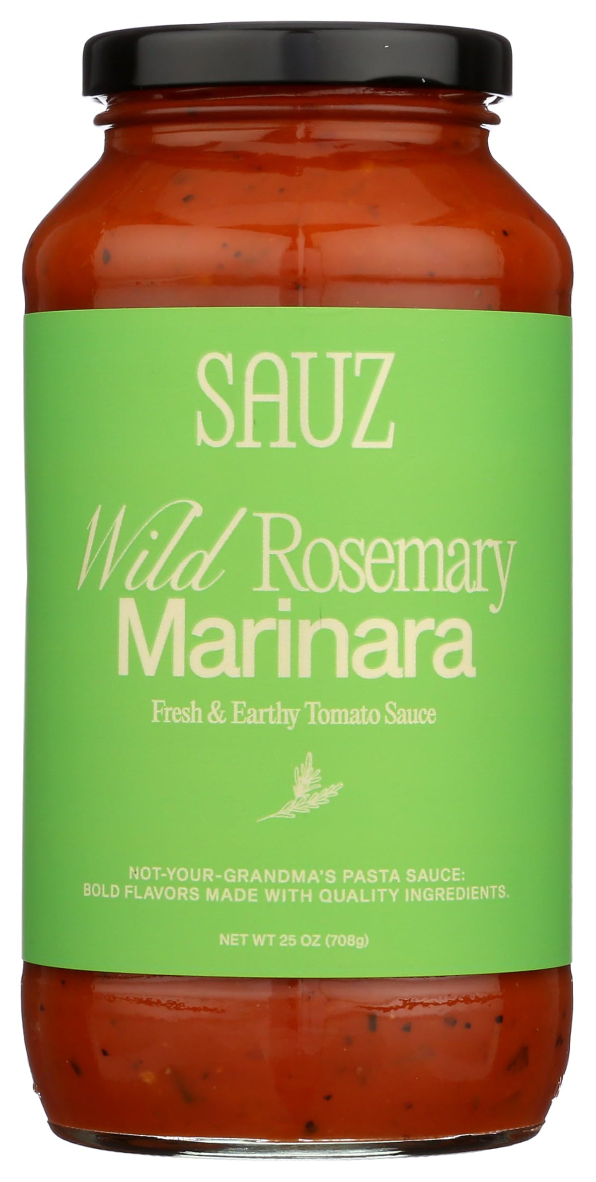 Sauz | Wild Rosemary Marinara (Single Jar) Thick & Creamy- Gluten-Free, Non-GMO, and 100% Delicious - Crafted in Small Batches f
