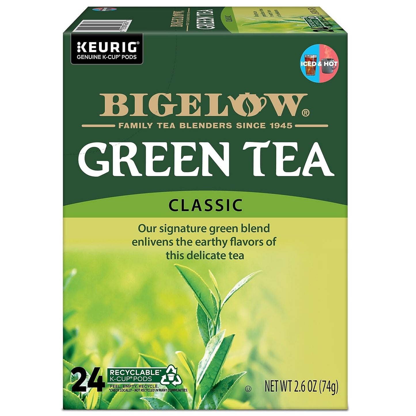 Bigelow Green Tea Kcups 96Ct