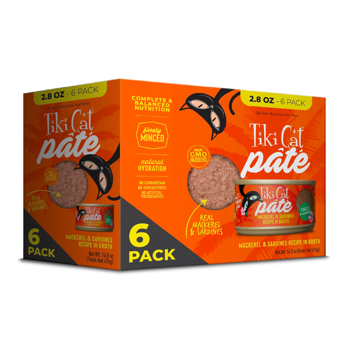 Tiki Cat Grill Pate Sardine & Mackerel, 2.8 oz. (6 Count)