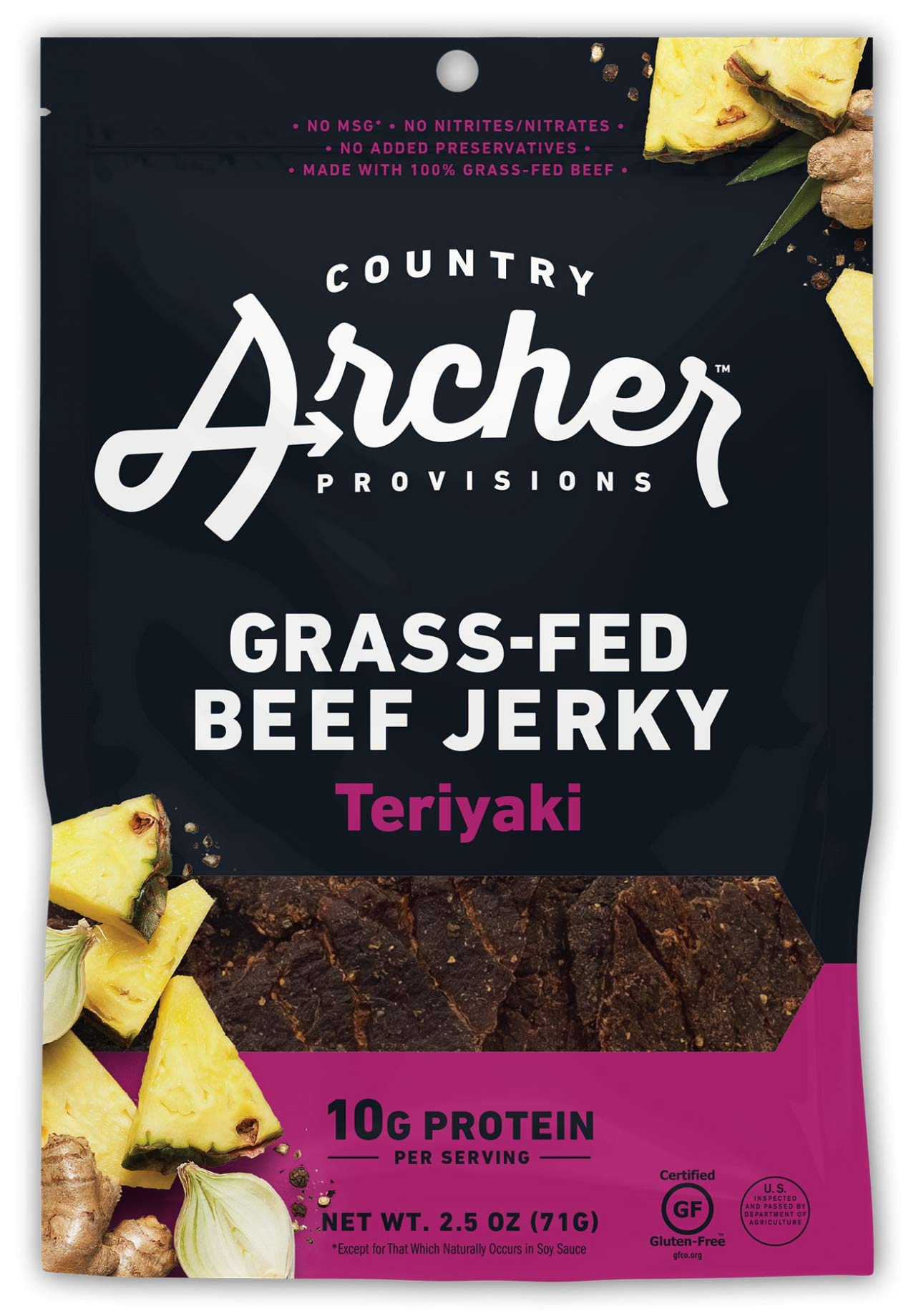 Country Archer Teriyaki Beef Jerky, 2.5 Oz