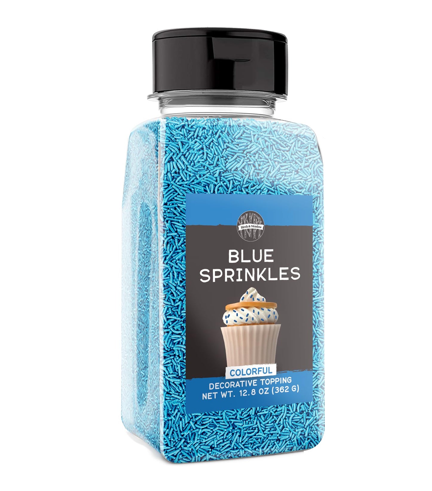 Birch & Meadow Blue Sprinkles, 12.8 oz, Decorative & Fun Topping