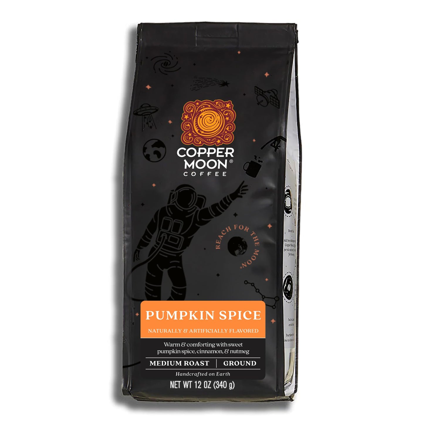 Copper Moon Ground Coffee Pumpkin Spice Blend, Medium Roast, 12 Oz