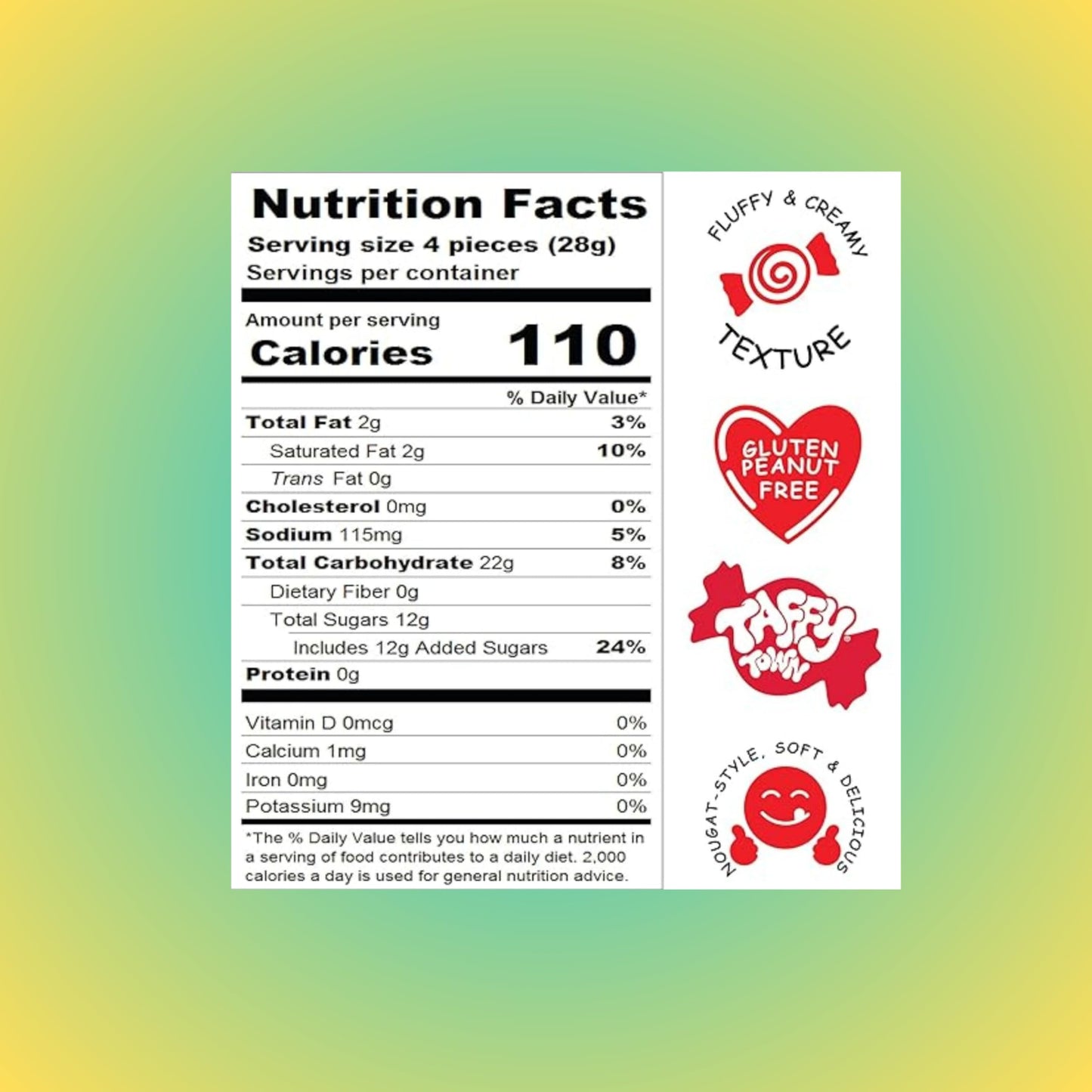 Assortit Holiday Premium Tropical Saltwater Taffy Mix, Nut & Gluten Free, 1 lb Bag, Multi-color, 60+ Pieces Individually Wrapped
