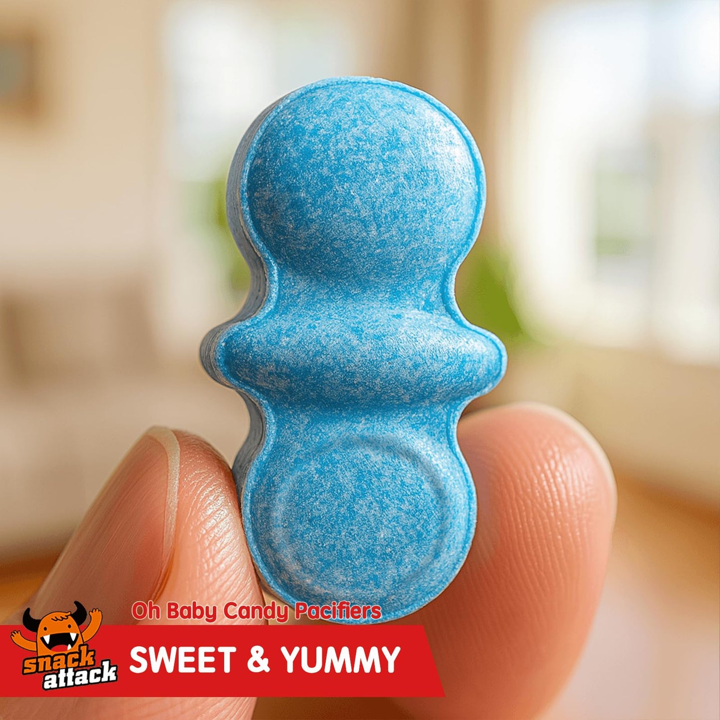 Snack Attack Candy Pacifiers - Individually Wrapped Hard Candy, Colorful   for Parties, 5lb Bag