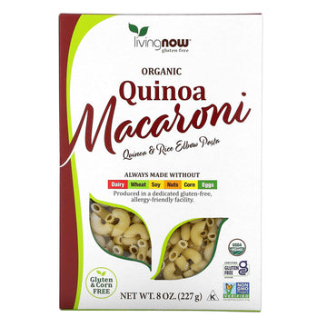 Now Foods Quinoa Macaroni Pasta, 8-Ounce (Pack Of 12)