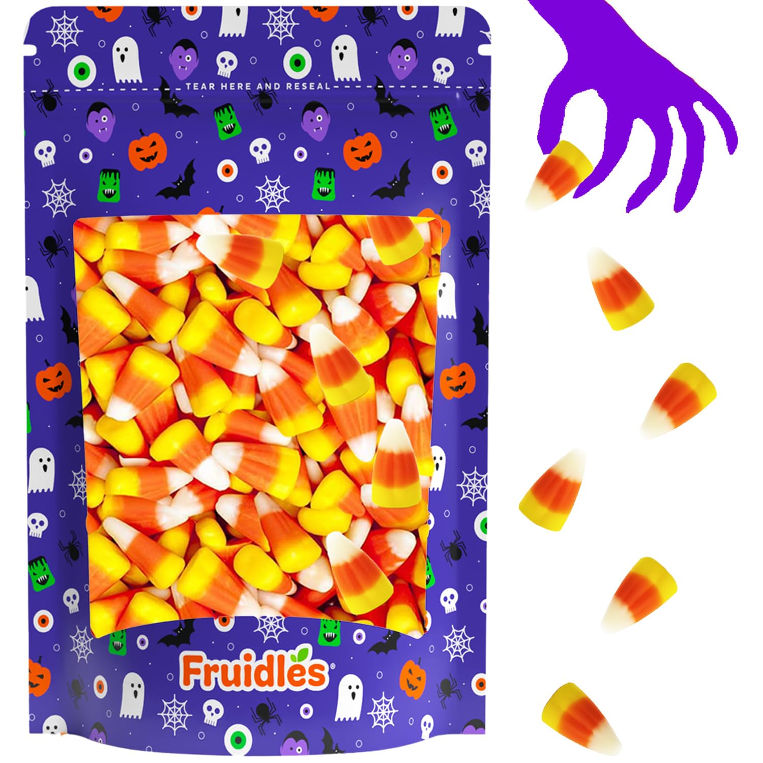 Fruidles Halloween Original Candy Corn Treats, Fun & Festive Holiday Snacking (Half-Pound)