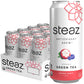 Steaz - Organic Green Tea - Superfruit (12 Pack) - Antioxidant Brew - 65mg Natural Caffeine, 90 Calories, Vitamin C - Cane Sugar Sweetened Iced Tea - Vegan, Fair Trade - 12 Cans, 16 fl oz (473mL)