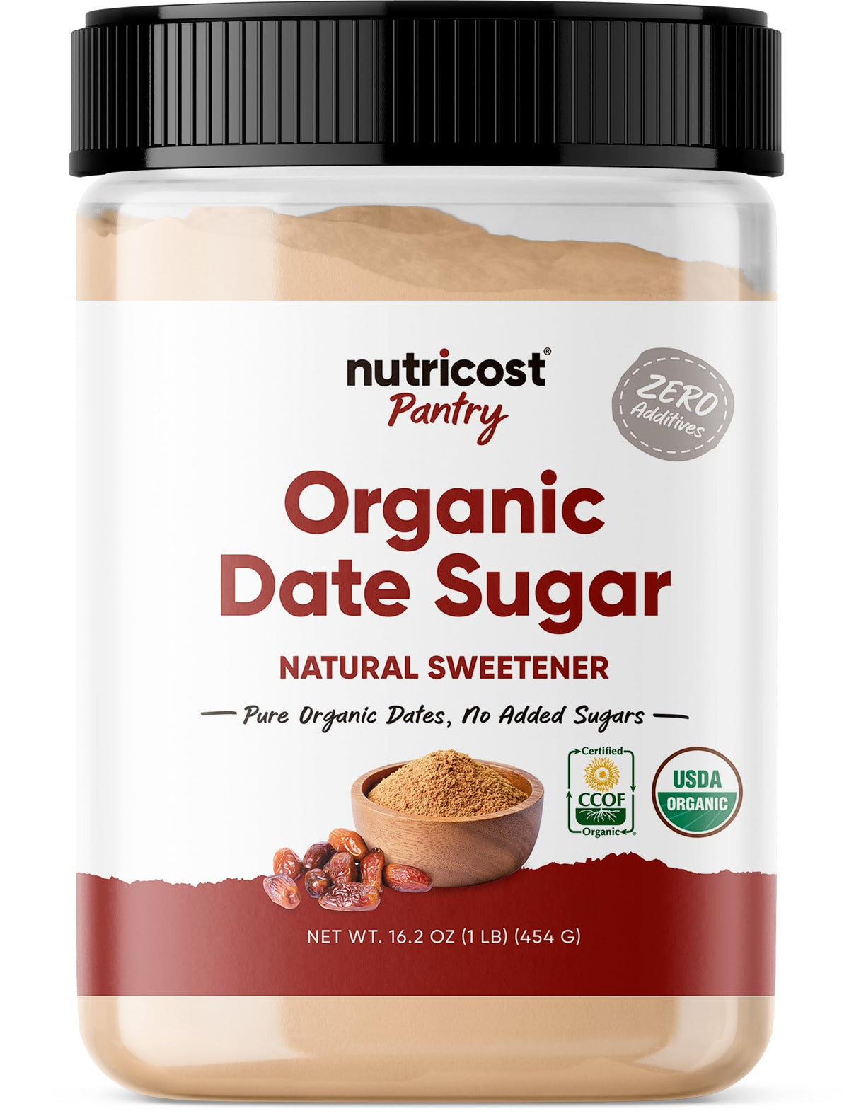 Nutricost Organic Date Sugar (1LB) - USDA Organic, Vegan, GMO-Free. Pantry
