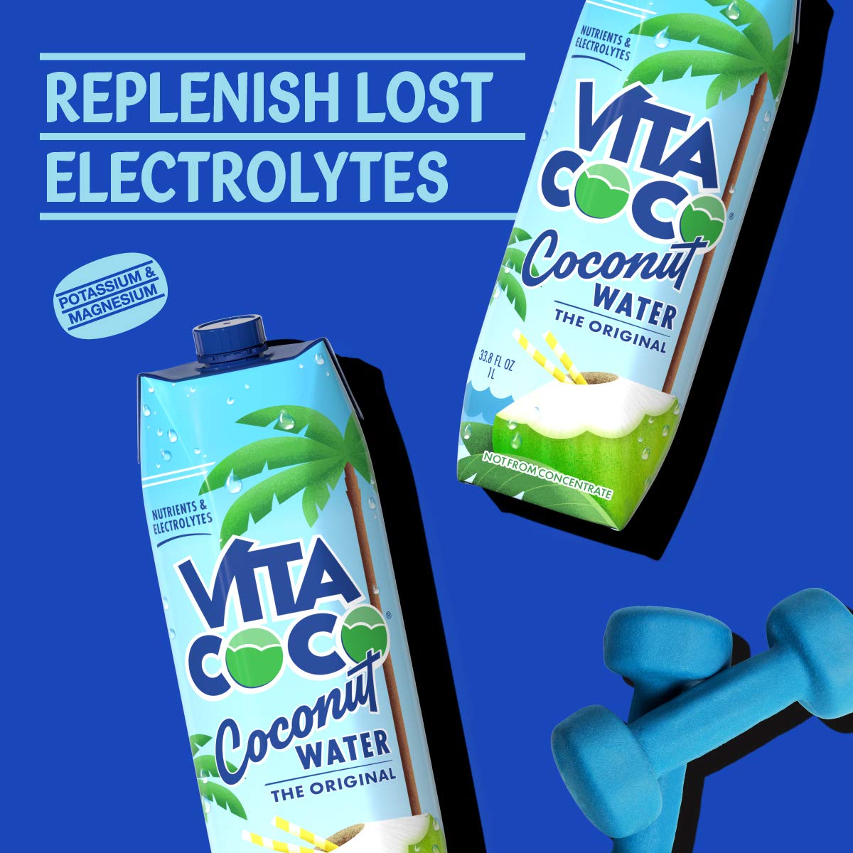Vita Coco Coconut Water Original - 33.8 Fl Oz (Pack of 6)