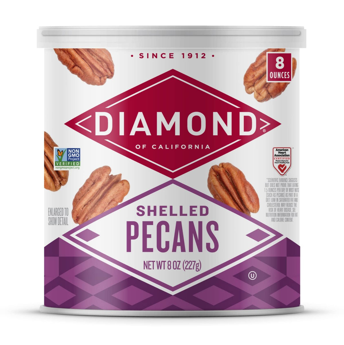 Diamond of California Shelled Pecan Halves, 8 oz