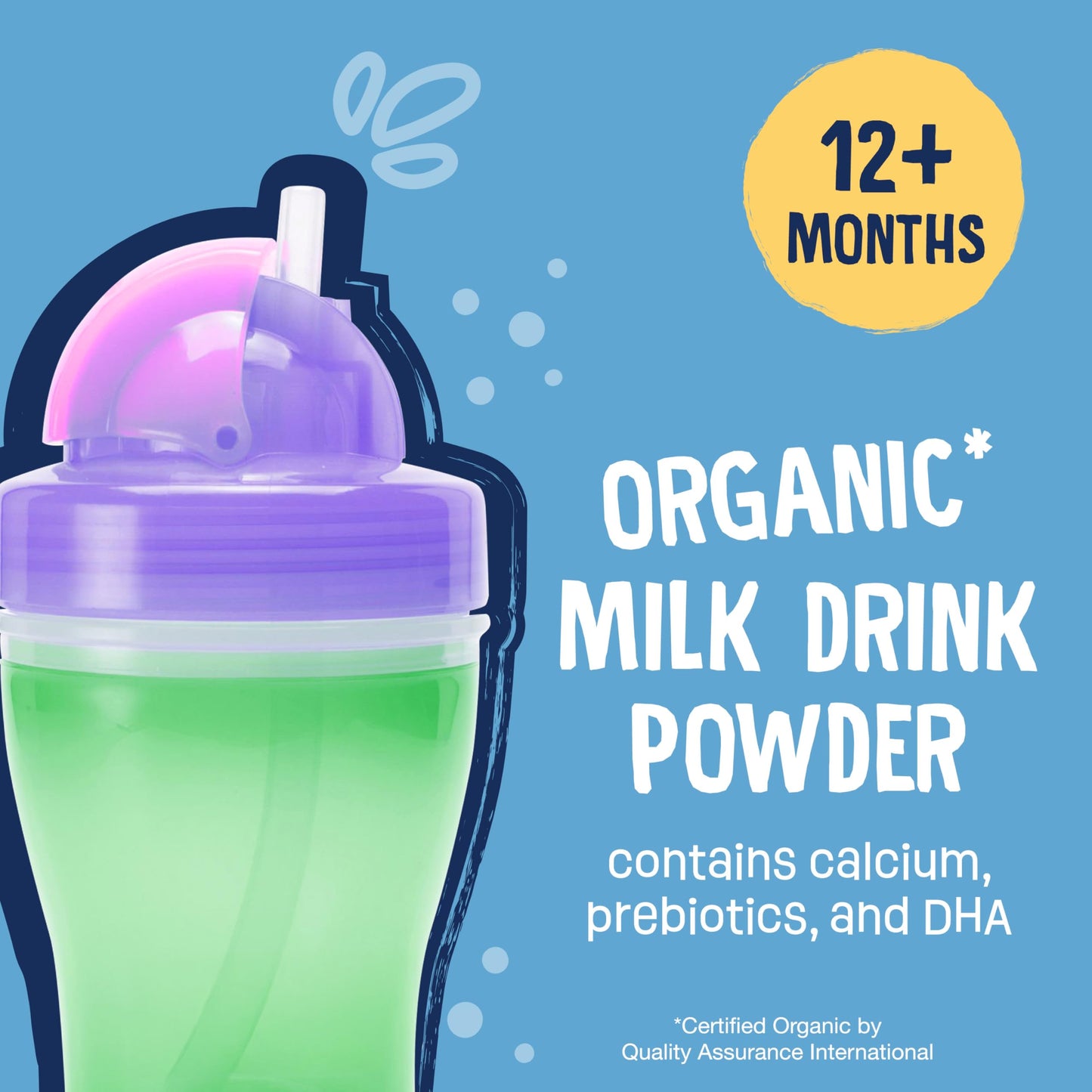 Earths Best Organic Toddler Milk Powder For Toddlers 12 Months And Up, 21 Ounce Container