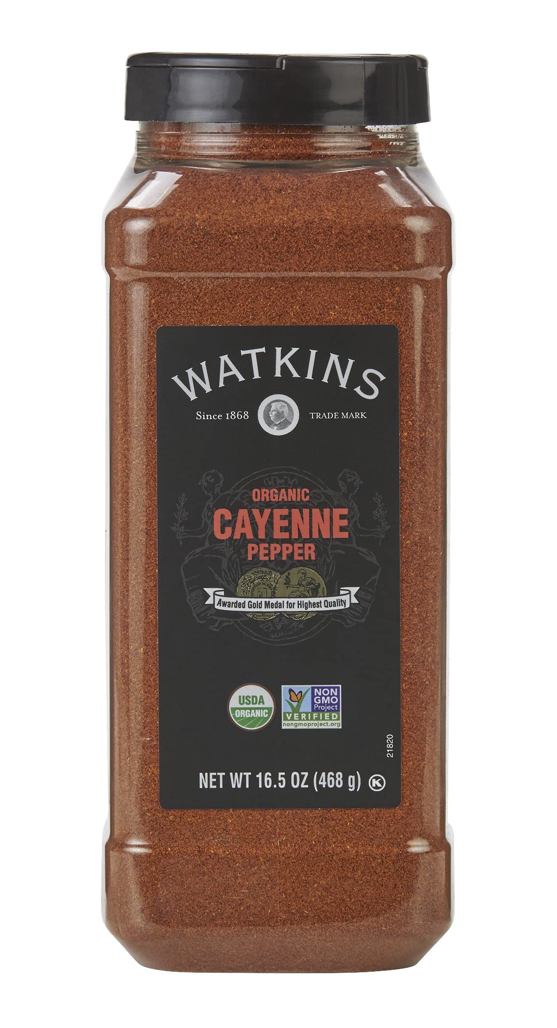 Watkins Gourmet Spice Organic Cayenne Pepper 16.5 oz Bulk Food Service Size