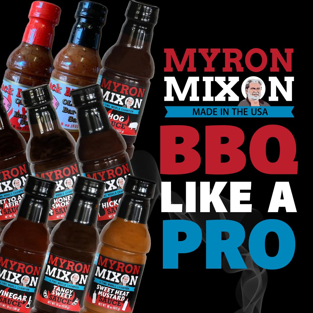 Myron Mixon Bbq Sauce | Hog Sauce | Champion Pitmaster Recipe | Gluten-Free Bbq Sauces, Msg-Free, Usa Made | 16 Oz Bottle