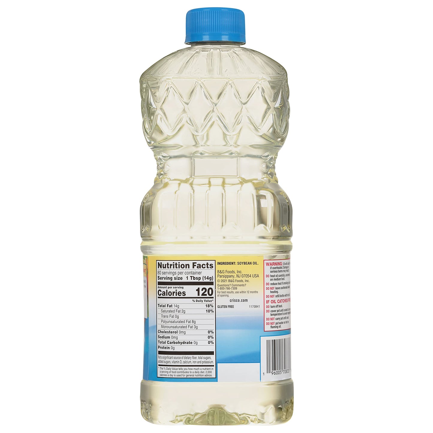 Crisco Pure Vegetable Oil  40 Fluid Ounce