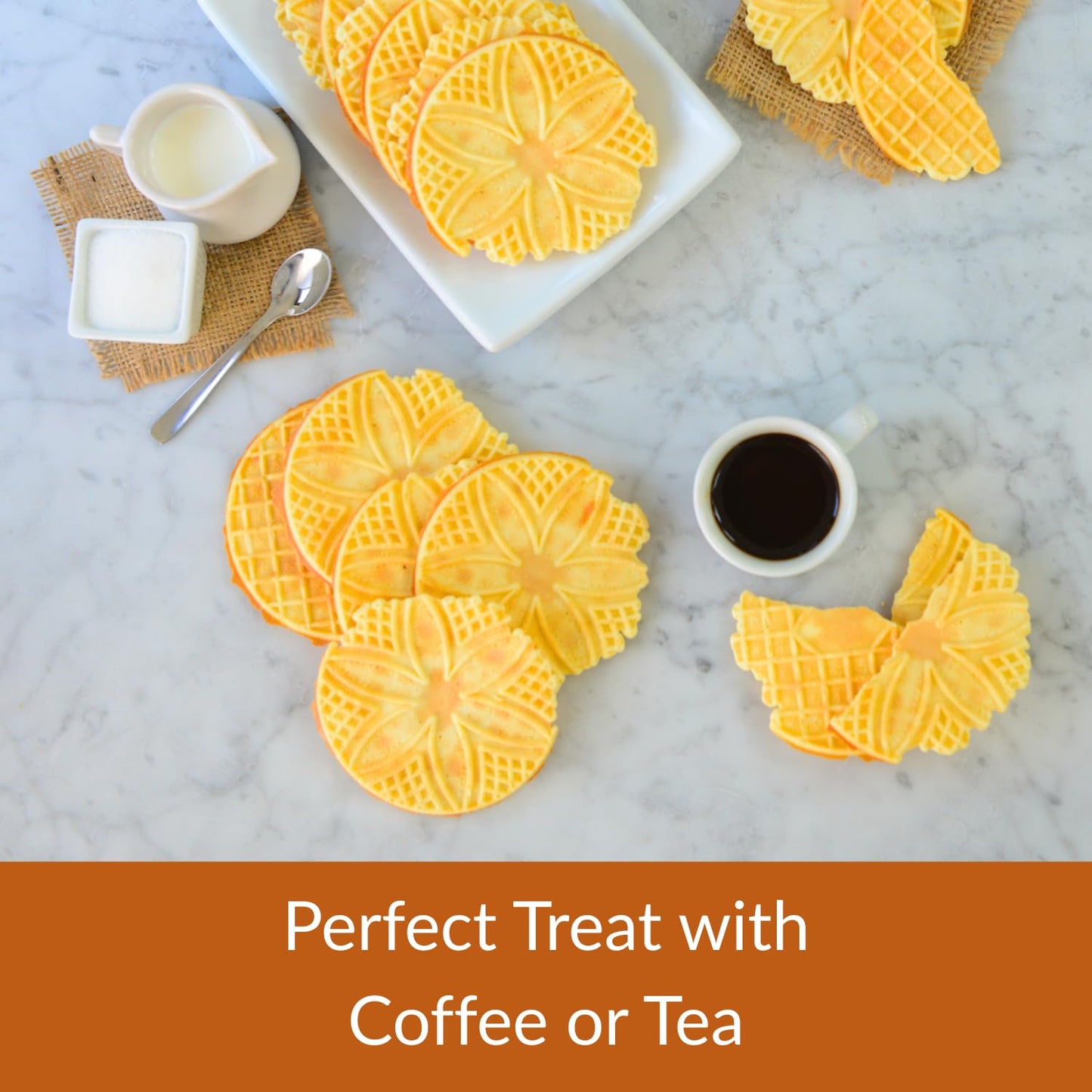 DeLallo Almond Pizzelle Cookies - Authentic Italian Recipe, Non-GMO, Kosher, 6 Ounce (Pack of 6)