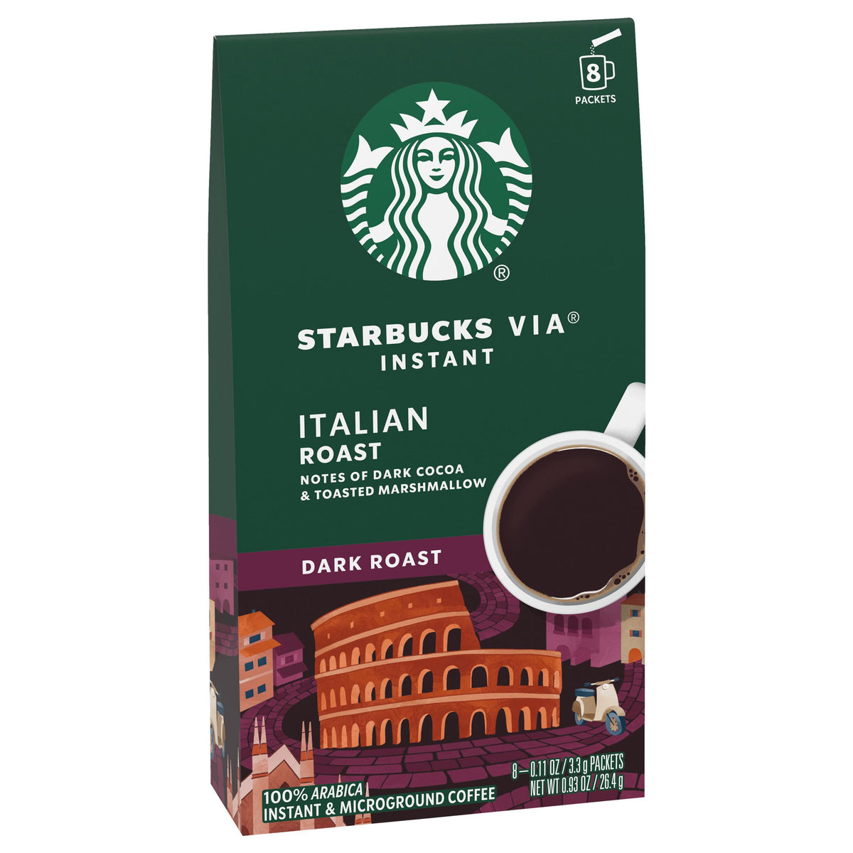 Starbucks VIA Ready Brew Coffee, Italian Roast, 8 Count