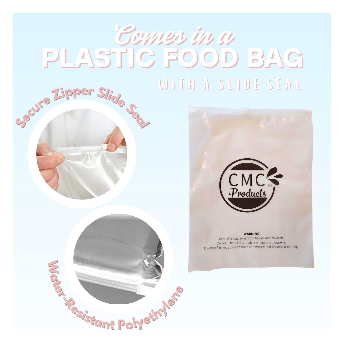 Tartar Sauce Packets - 50 Count (12g Each) with Spreader in Resealable Slide Seal Bag - Packaged by CMC Products
