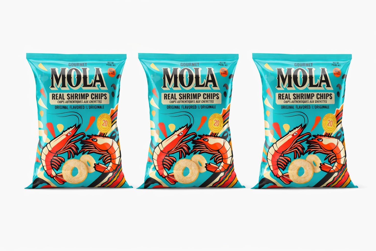 MOLA Shrimp Crackers (3, Original)