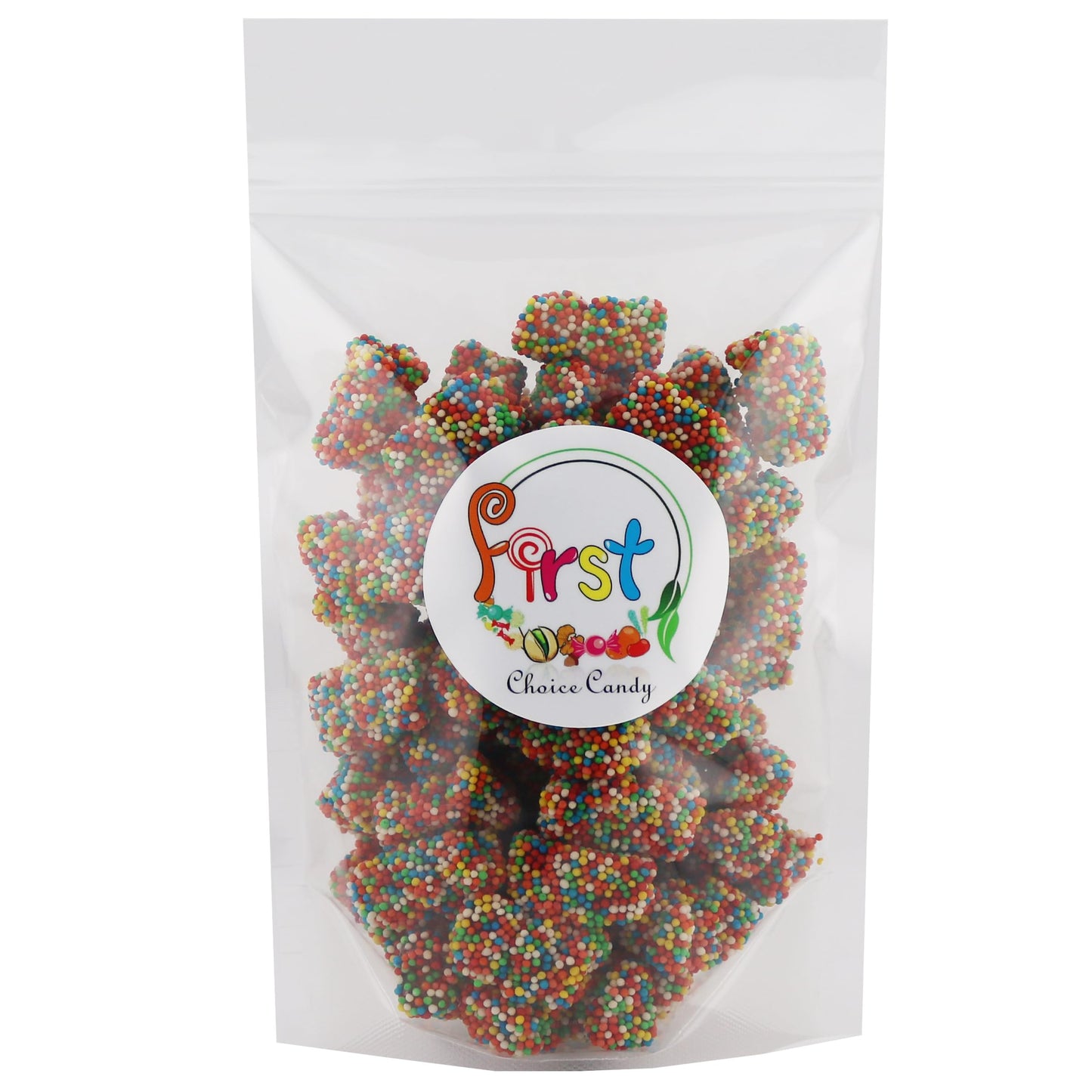 FirstChoiceCandy Gummy Bears Crispy Crunchy, Rainbow Gummy Bears (2 LB)