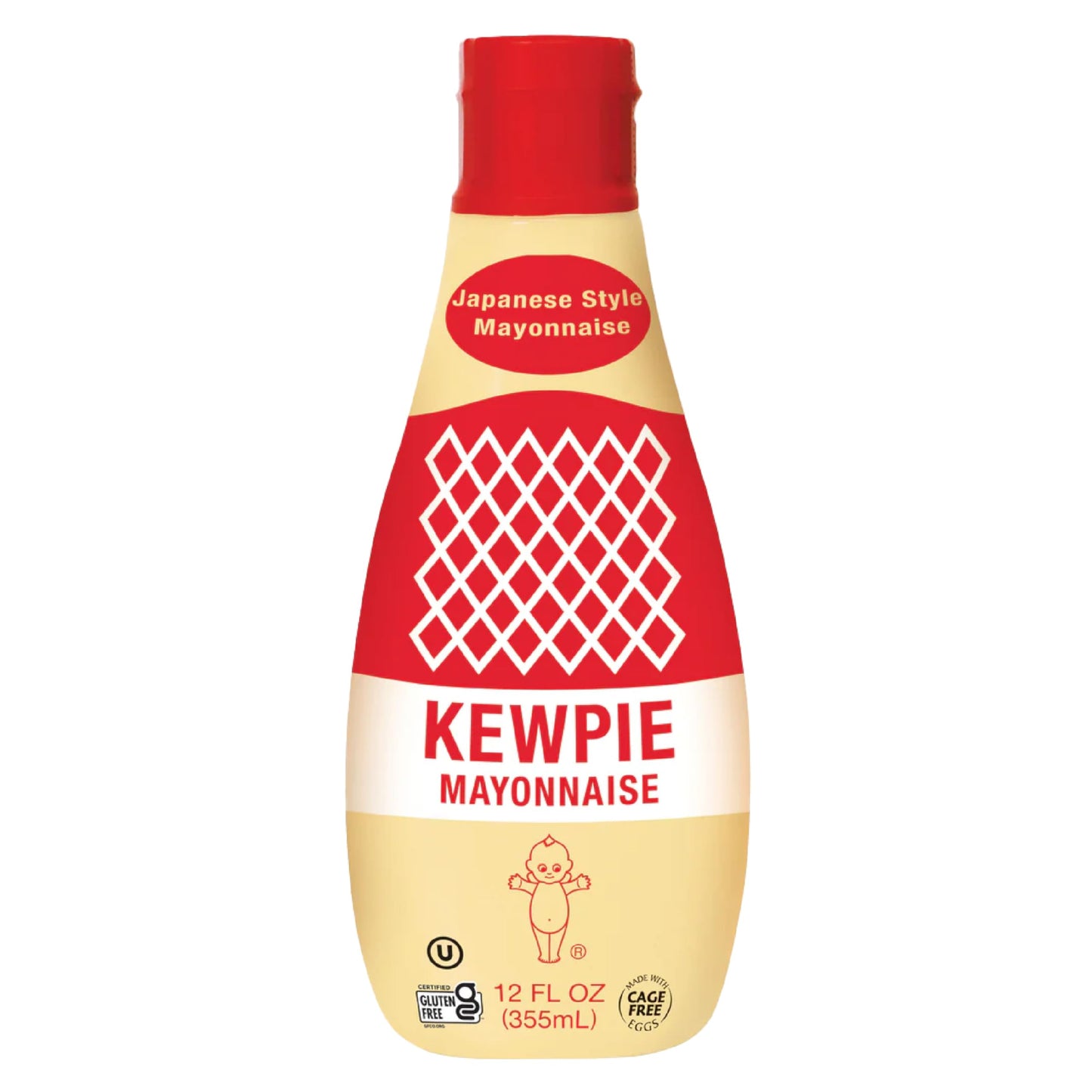 Kewpie Mayonnaise (Product Of Usa)  Authentic Japanese-Style Mayonnaise  Rich & Creamy Umami Flavor  Made With Cage-Free Eggs  Gluten Free  Kosher Condiment  Perfect For Sandwiches  Sushi  Salads & Dips  12 Oz