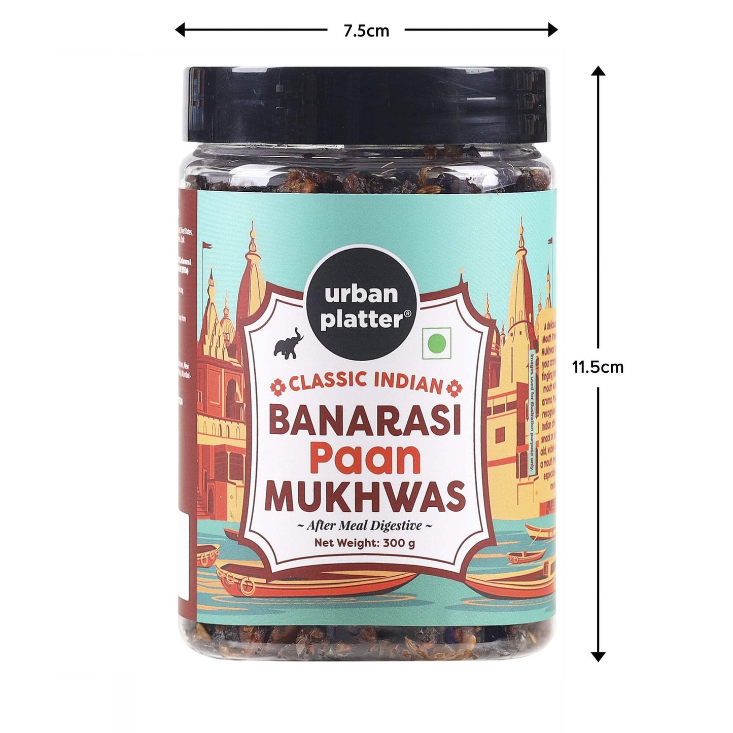 Urban Platter Banarasi Paan Mukhwas | 10.58 Oz (300G) | Traditional Indian Mouth Freshener | Refreshing After-Meal Digestive | Sweet, Aromatic & Flavorful Blend | Vegan & Travel-Friendly Snack