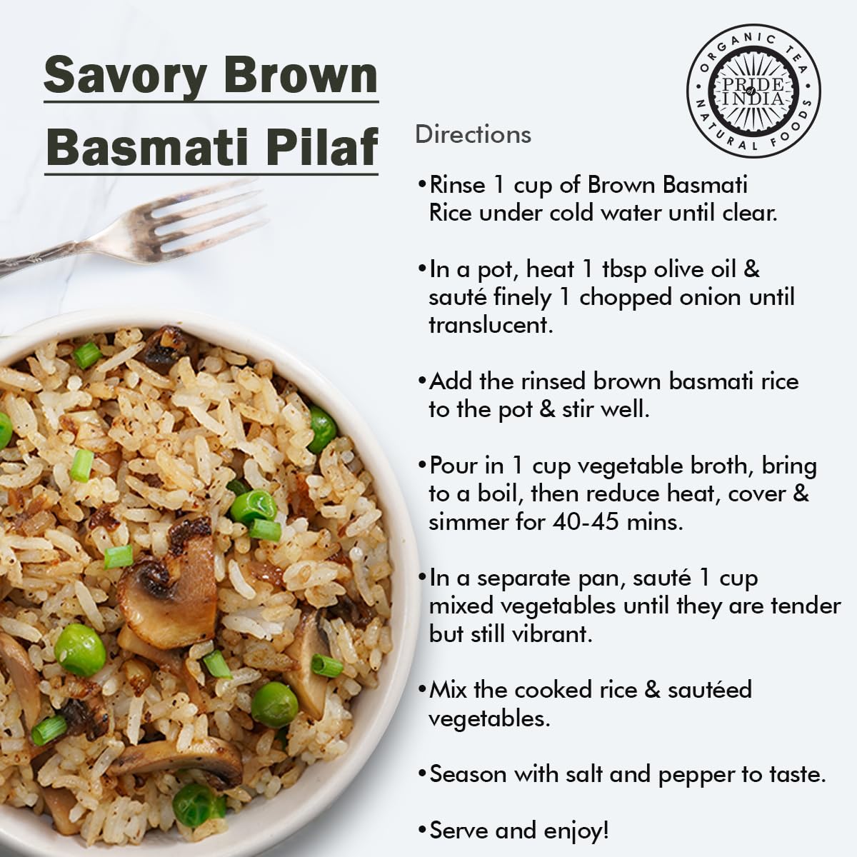 Extra Long Brown Basmati Rice 5 Lbs