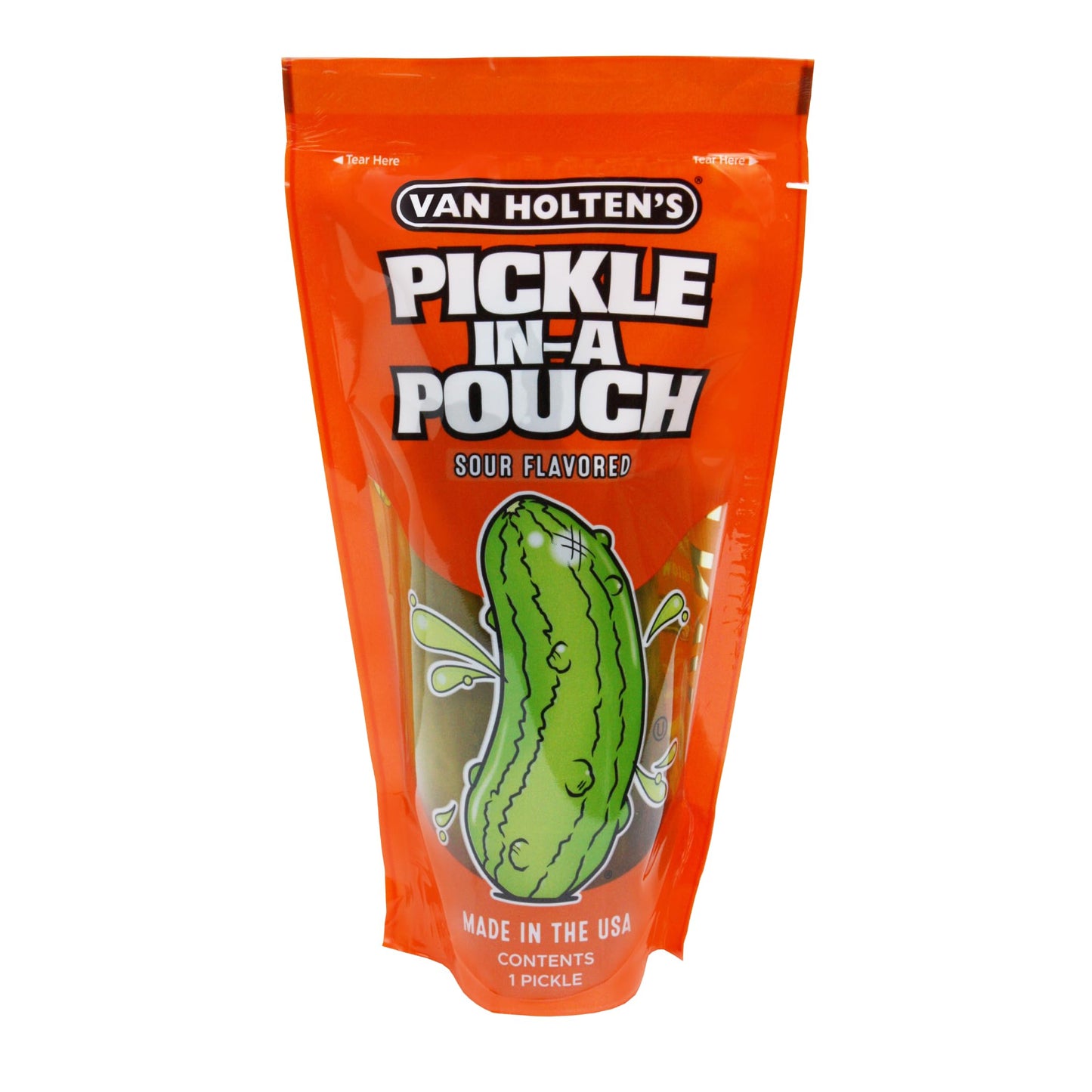 Van Holten'S Pickles - Jumbo Sour Pickle-In-A-Pouch - 6 Pack