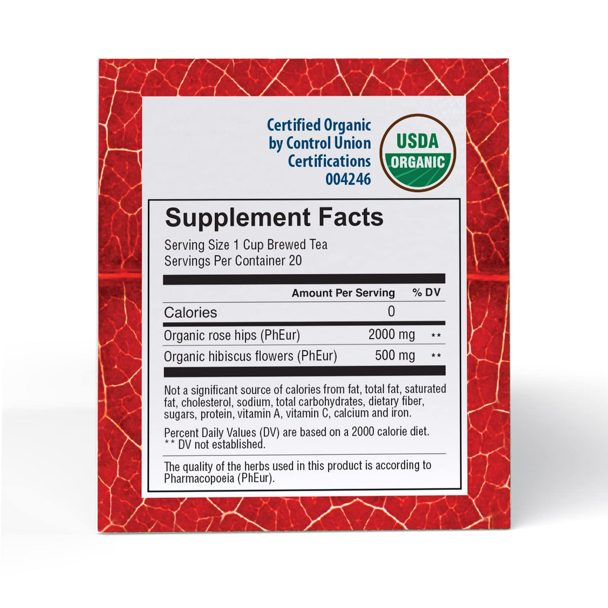 Good Nature Organic Rose Hips & Hibiscus Tea, 1.76 Ounce