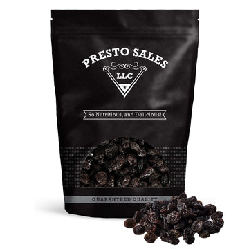 Presto Sales Llc Raisins, Jumbo Flame, Usa, Great Trace Mineral, Boron, In The Diet, Vegan, No Added Sugar, Seedless Packaged In A 3 Lb. (48 Oz.)