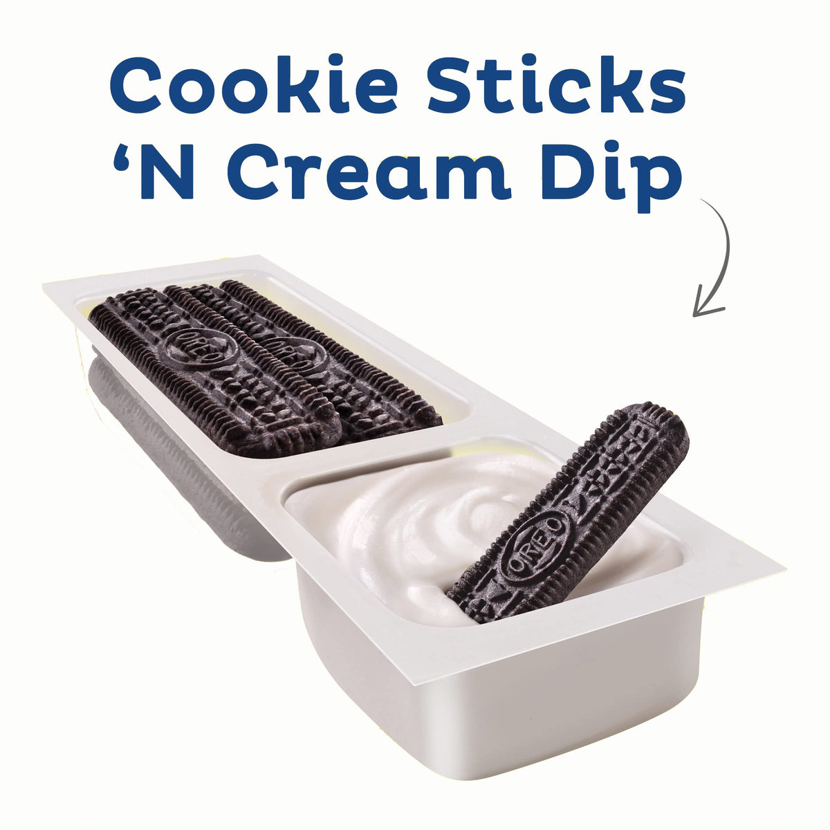 Handi-Snacks OREO Cookie Sticks N Creme Dip Snack Packs, 20 Snack Packs (Pack of 2)