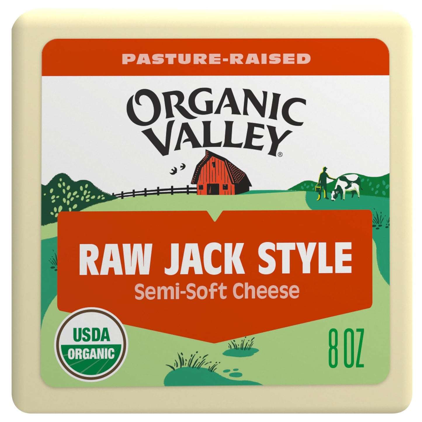 Organic Valley Organic Jack Style Raw Cheese Block