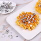Cobakey Cake Decorating Sprinkles - Metallic & Pearl Mix, 4.23oz, Gray & Silver, Perfect for Cupcakes, Cookies, and Ice Cream