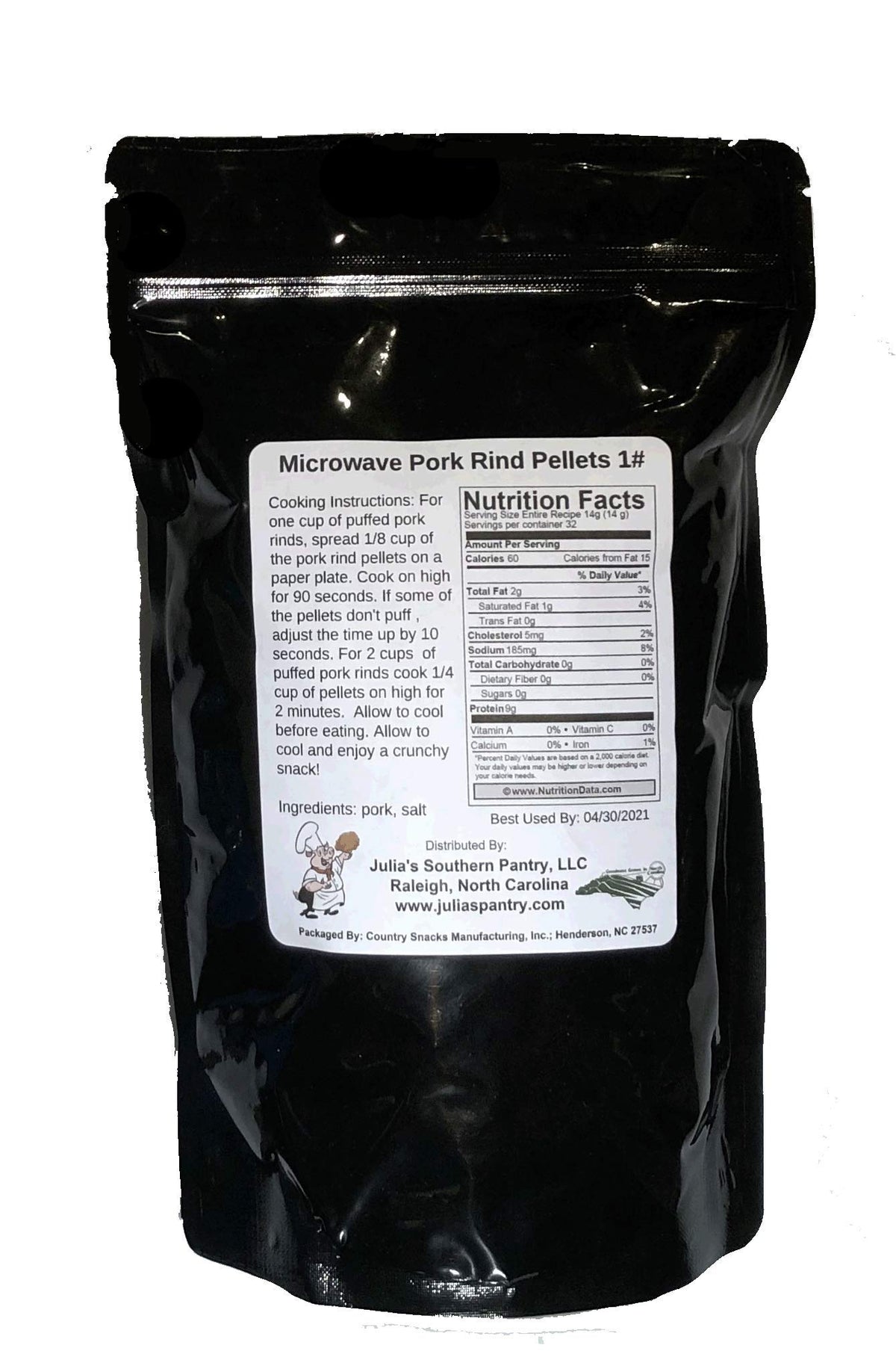 Carolina Gold Nuggets Microwave Pork Puffies Bake-N-Puffs, Original, 16 Ounce