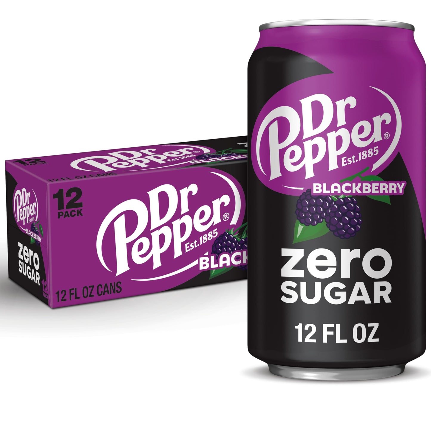 Dr. Pepper Blackberry Zero Sugar 12oz 12pk