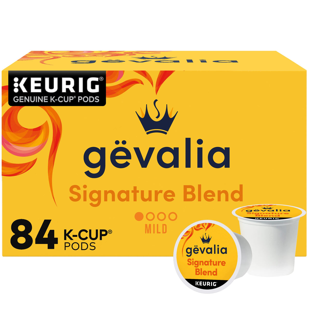 Gevalia Signature Blend Mild Light Roast K-Cup Coffee Pods (84 Ct Box)