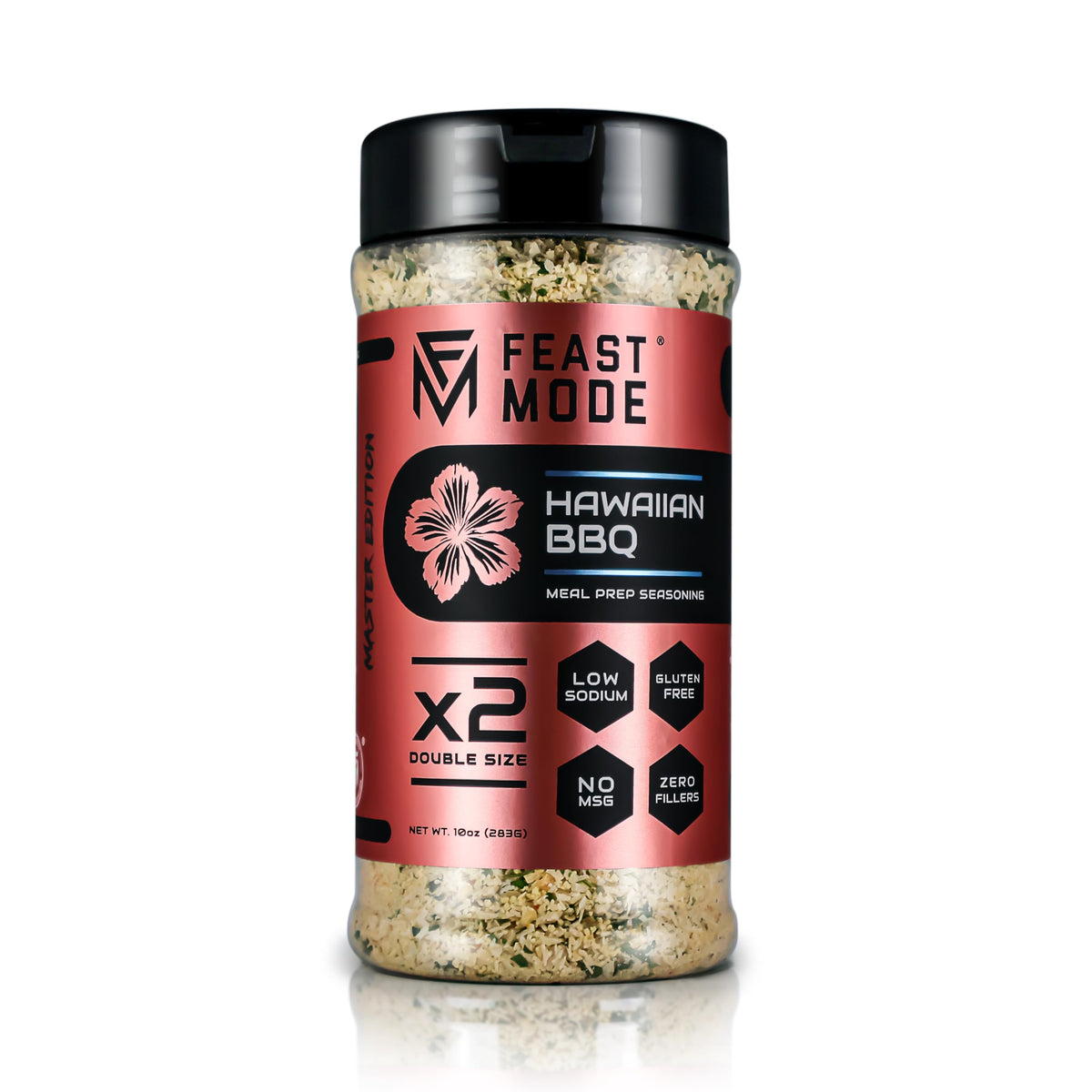 Hawaiian BBQ Seasoning | Feast Mode Flavors 10oz Master Edition | Low Sodium | Low Calorie | Zero Artificial Fillers Binders or 