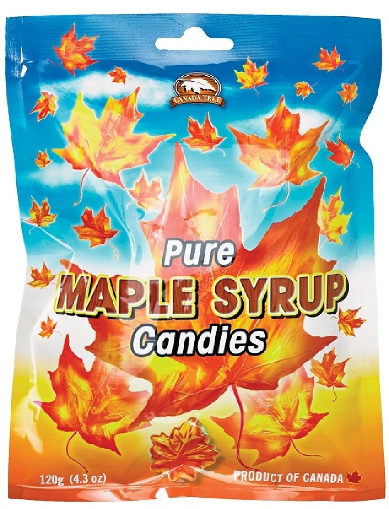 Canada True Maple Leaf Candies 120G - Bag