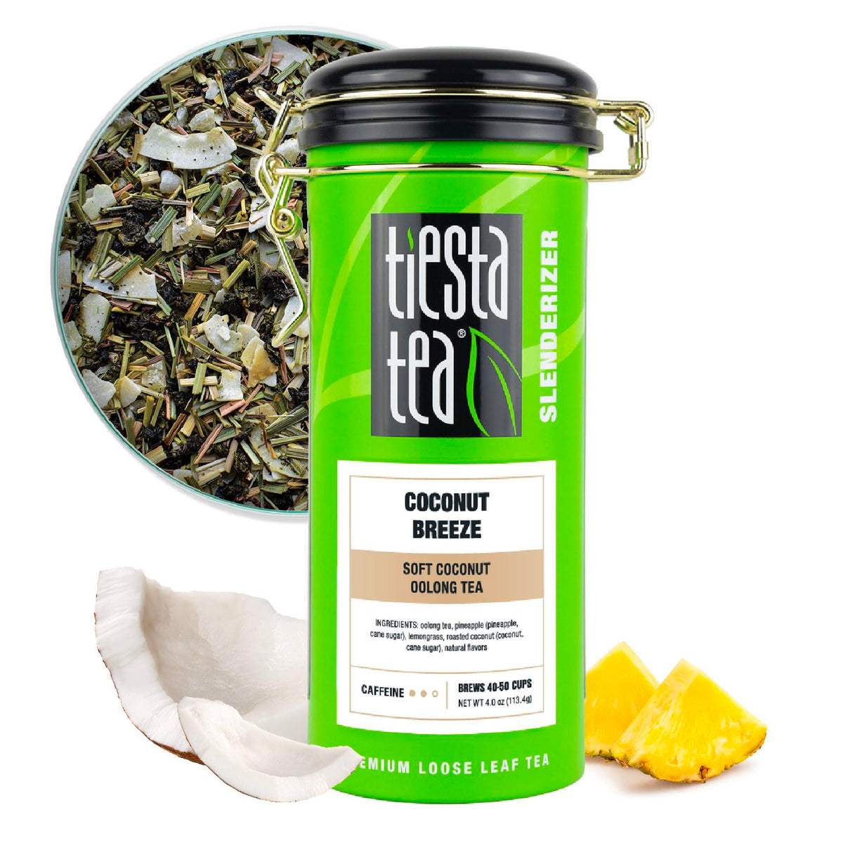Tiesta Tea - Coconut Breeze - Soft Coconut Oolong Tea - Loose Leaf Tea Blend - Medium Caffeinated Oolong Tea - Make Hot Or Iced