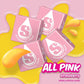 All Pink Strawberry Chewy Candy, 1 LB (Approx. 90 Pieces) Bulk Bag - Pink Individually Wrapped Candy, Perfect for Parties, Event