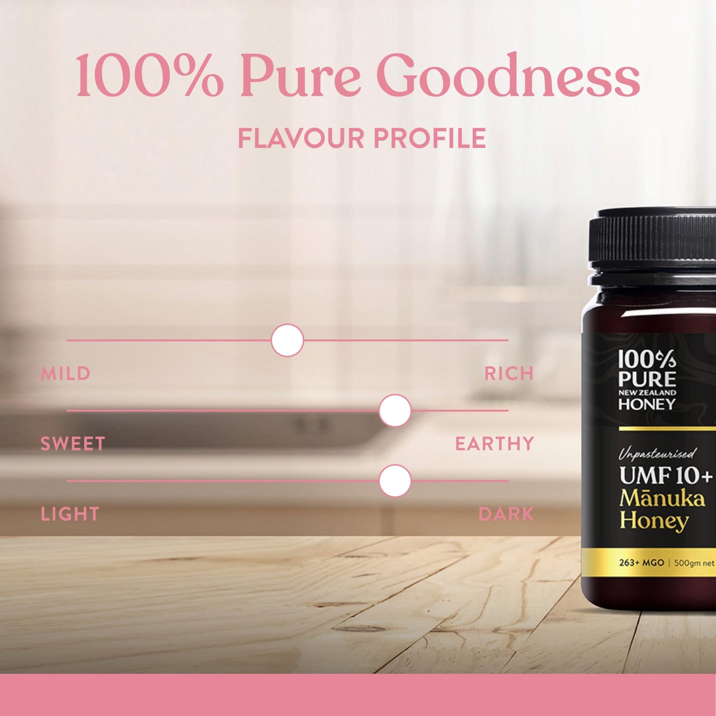 Manuka Honey New Zealand - Certified Umf 10+ (Mgo 261+) 100% Pure New Zealand Manuka Honey, Raw Manuka Honey, 17.6 Oz (500G)