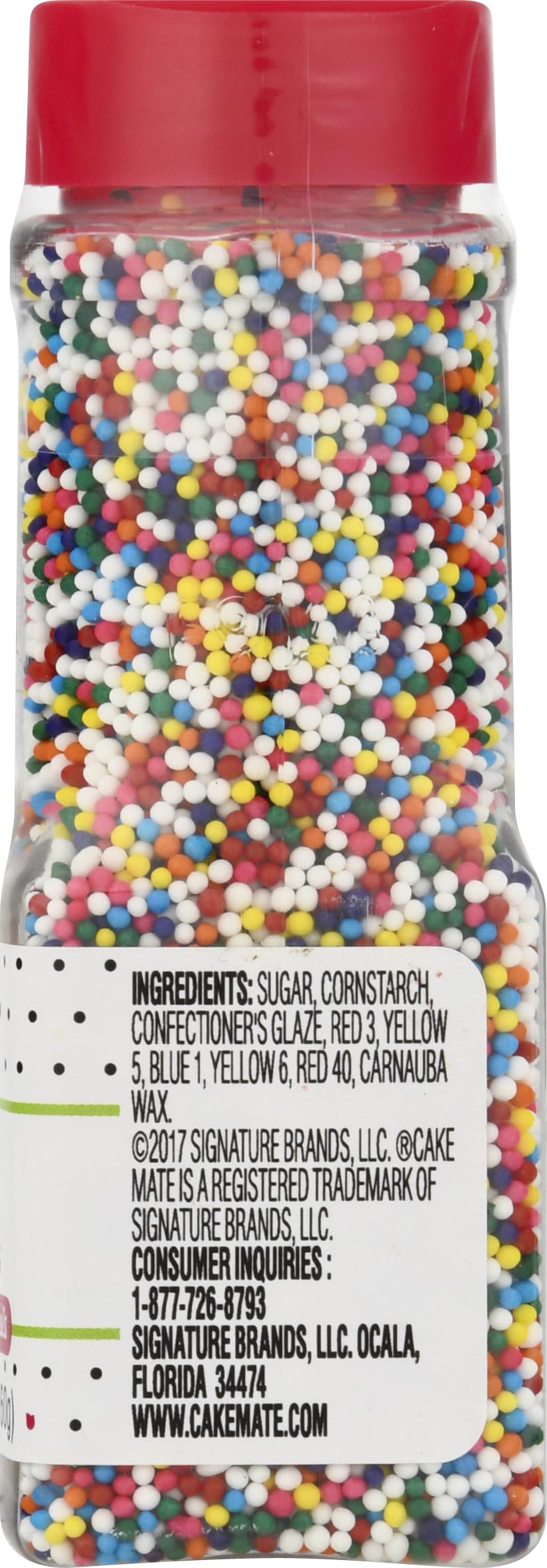 Cake Mate Nonpareils Sprinkles - Edible Colorful Nonpareils Sprinkles For Cupcakes, Cakes, Cookies & Desserts - Perfect For Cake
