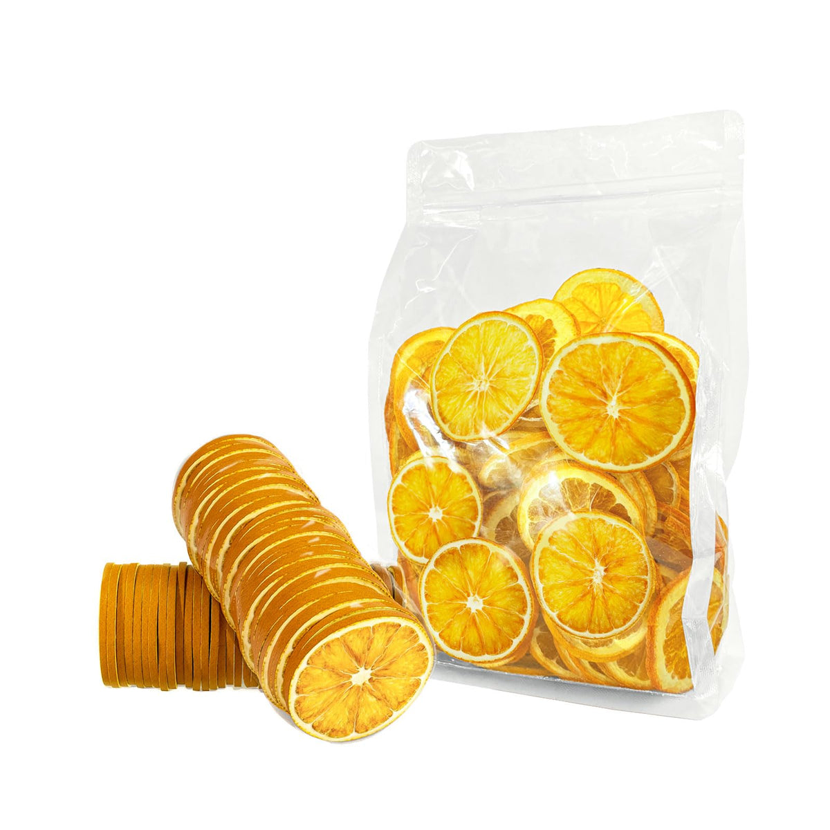 Mkostlich Dried Orange Slices, Natural, No Sugar Added, 3.52oz/100g