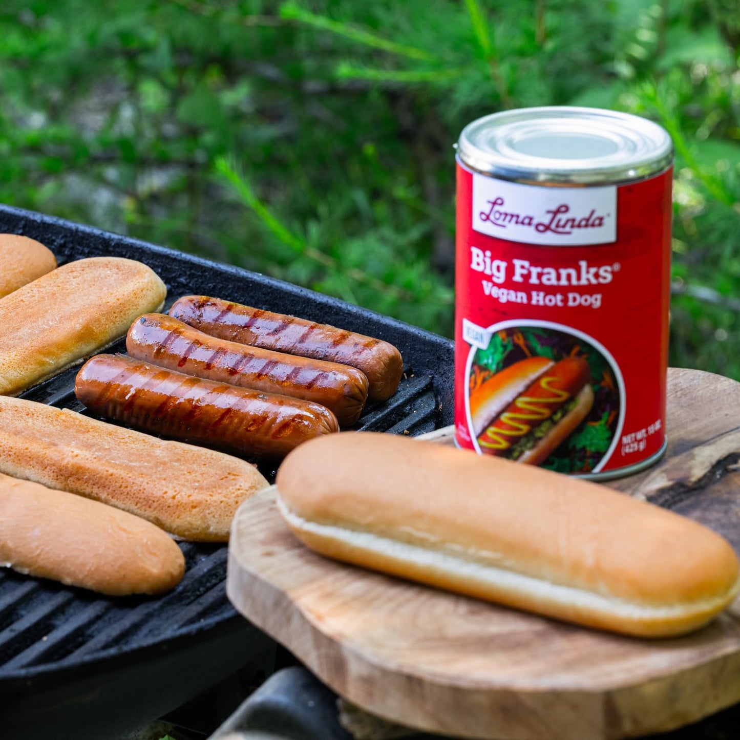 Loma Linda Big Franks Variety Pack - Plant-Based Vegan Franks - 15 oz Cans (Pack of 12) - Meatless Alternative for Cooking and Grilling